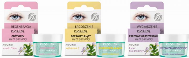 Kosmetyki pod oczy ze świetlikiem marki Floslek - bestseller w nowej odsłonie